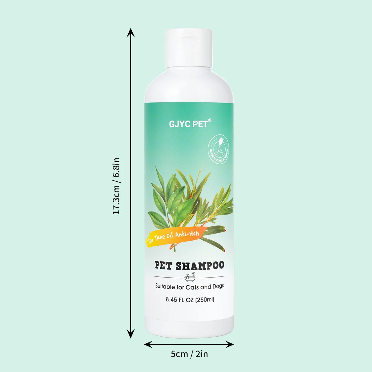 GJYC™ Travel-Size Gentle Moisture Cat Shampoo (100ml Non-Irritating Formula)