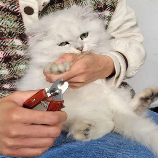 EcoGroom™ Premium Wooden-Handled Professional Pet Nail Clippers