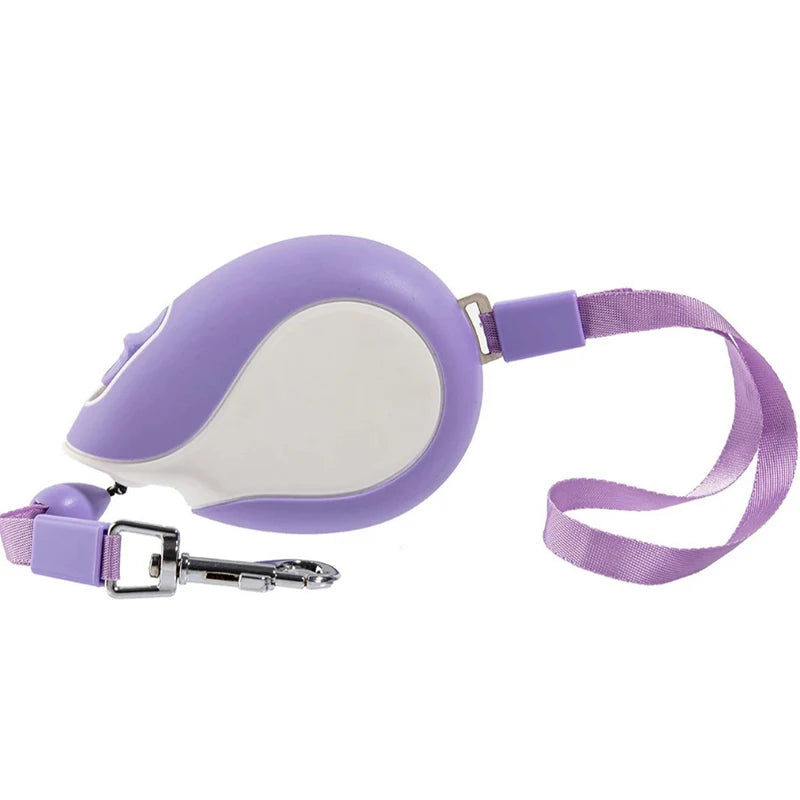 Booteely Compact Ultra-Light Retractable Leash with Hand Loop for Small Dogs & Cats