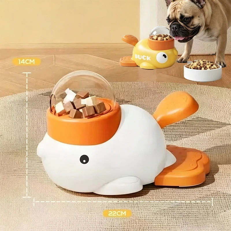 DuckFeeder™ 2-in-1 Interactive Cartoon Treat Dispenser & Slow Feeder