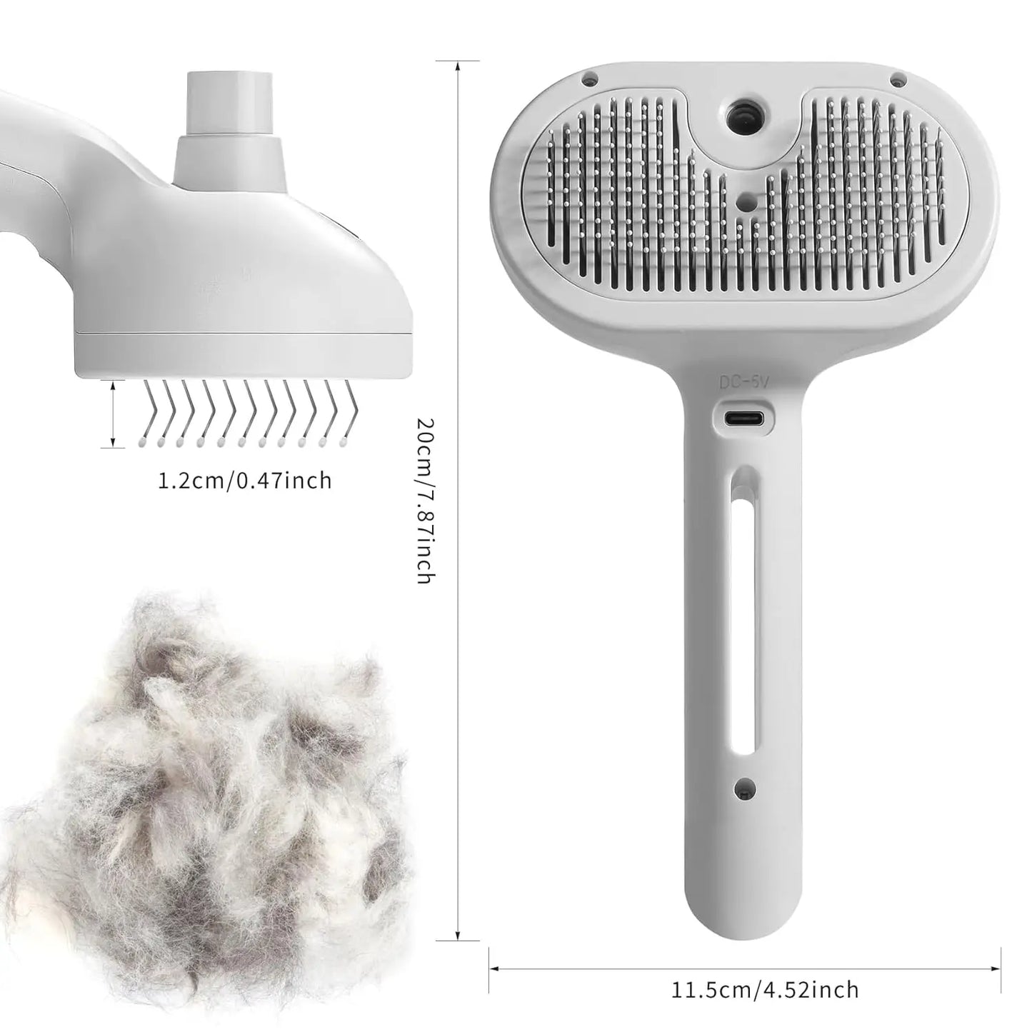 MistGroom™ Viral Pet Spray Brush with Mist Tank & One-Click Release