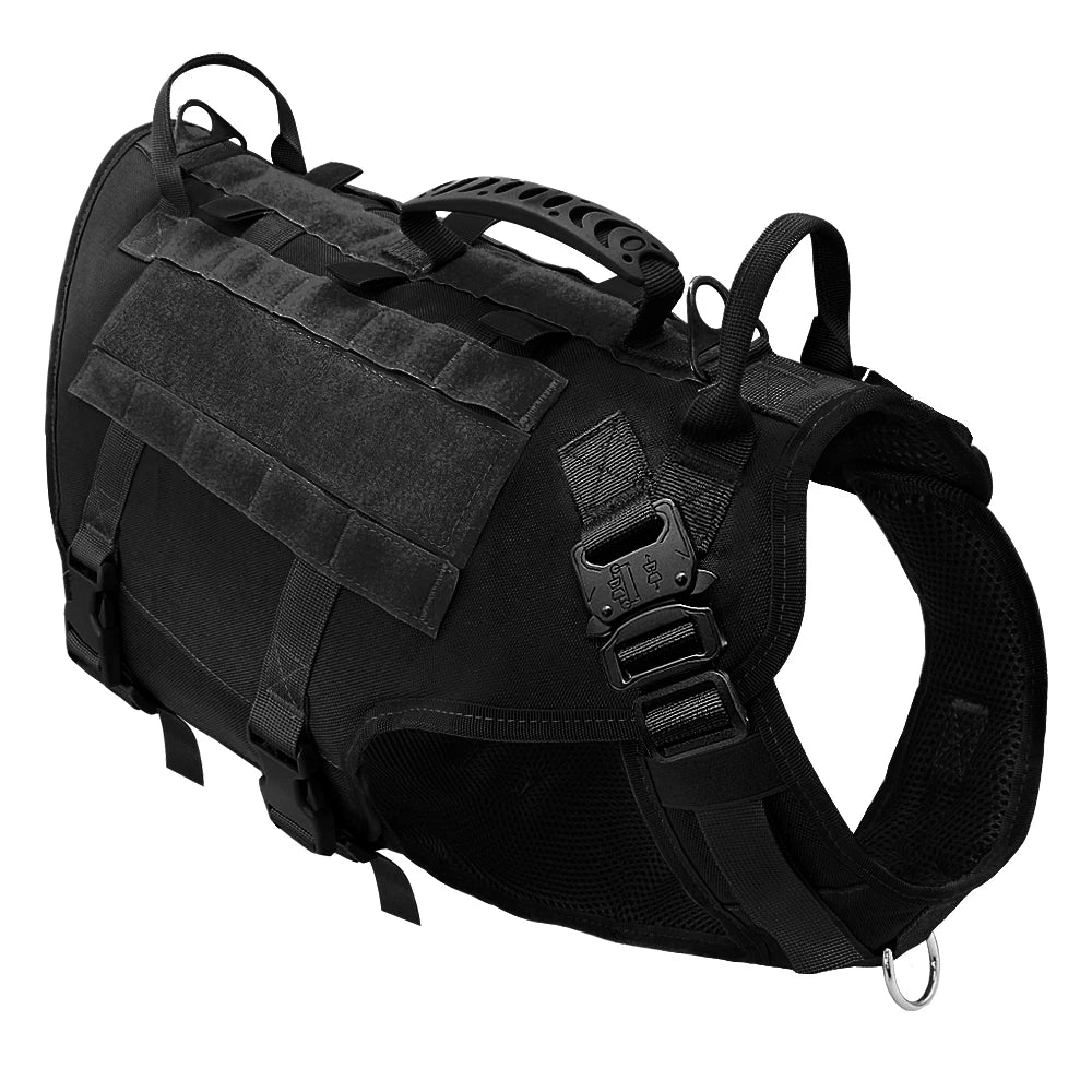 PET ARTIST Tactical No-Pull Military Dog Harness & Pouches Set