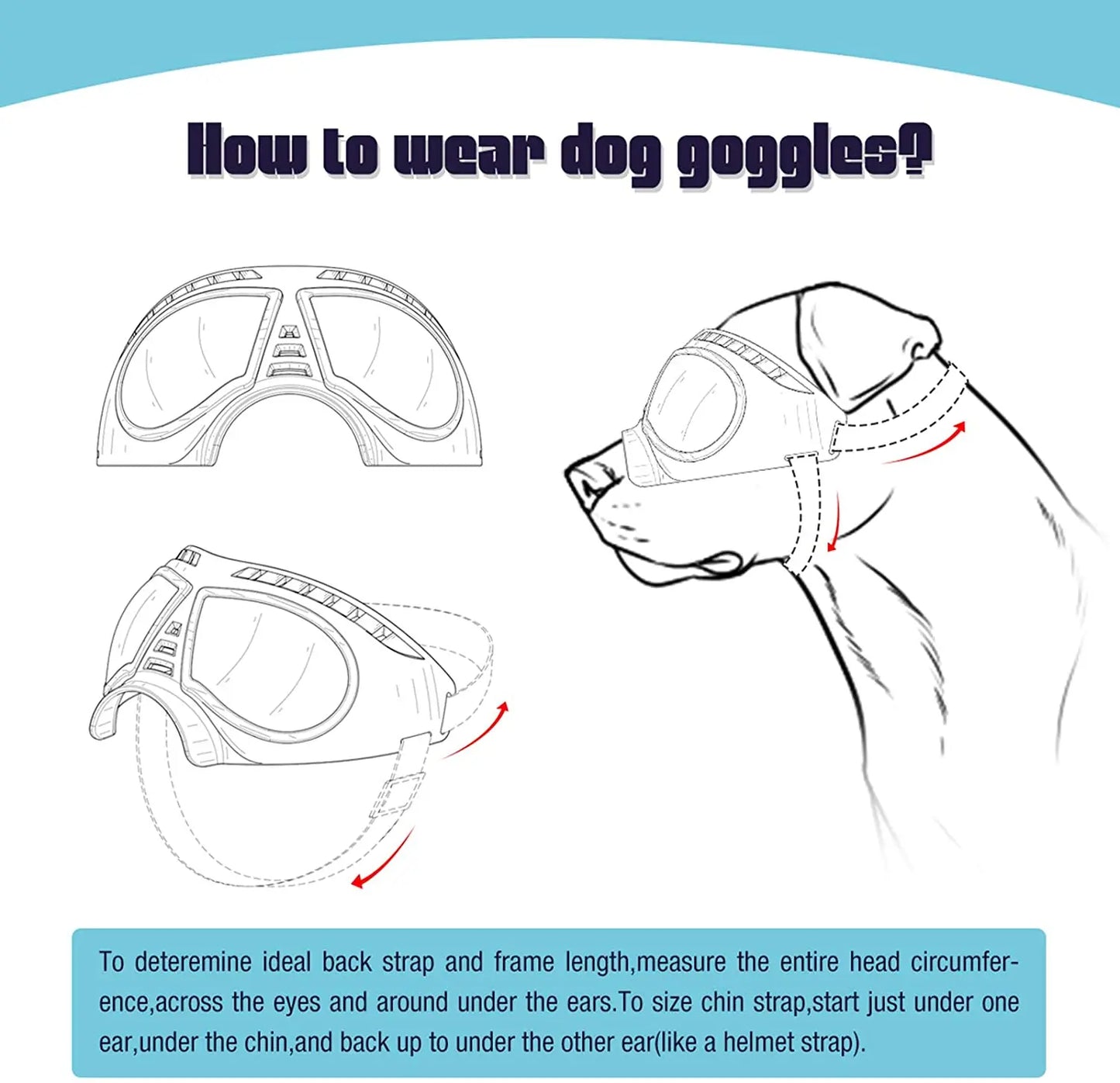AeroFloat™ Premium UV Protection & Windproof Dog Goggles
