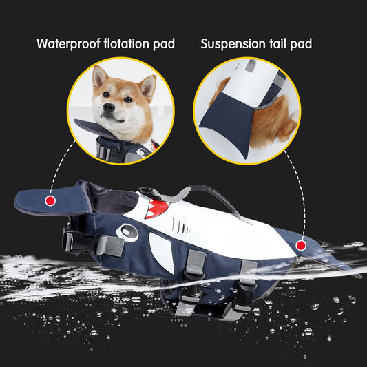 Pro-Float High-Visibility Dog Life Jacket with Rescue Handle