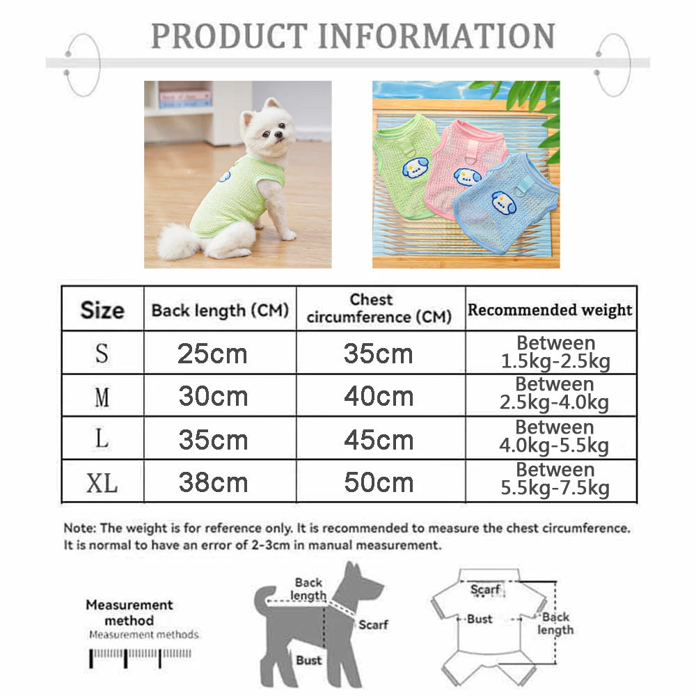 AeroMesh™ Instant Cooling Summer Vest for Small Dogs & Cats