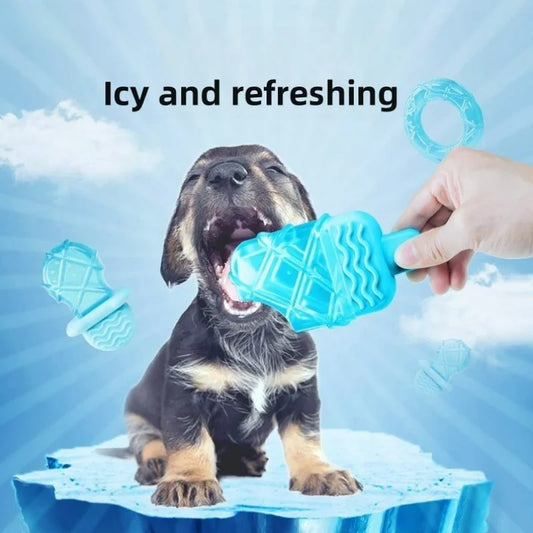 PopsicleChill™ Refillable Ice Stick & Summer Cooling Dog Toy