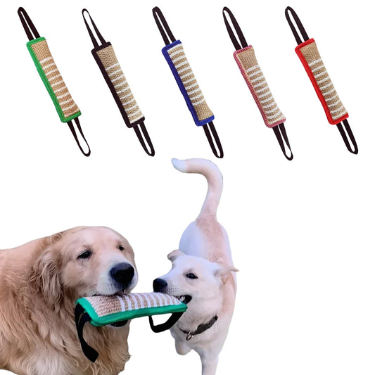 TugPro™ Heavy-Duty Jute Dog Bite Stick & Training Pillow