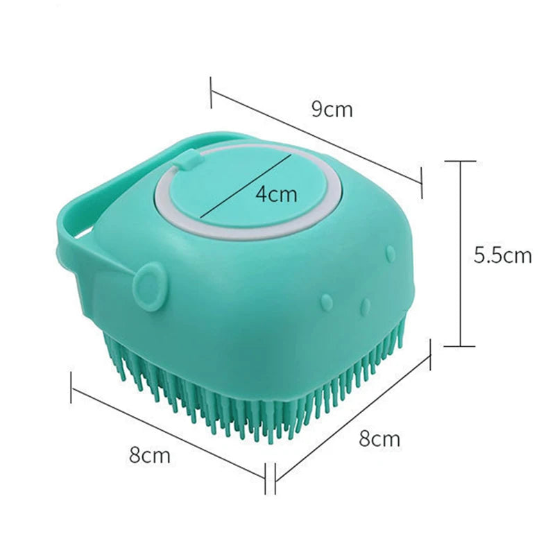 BubblePaw™ 2-in-1 Silicone Shampoo Dispensing Pet Bath Brush