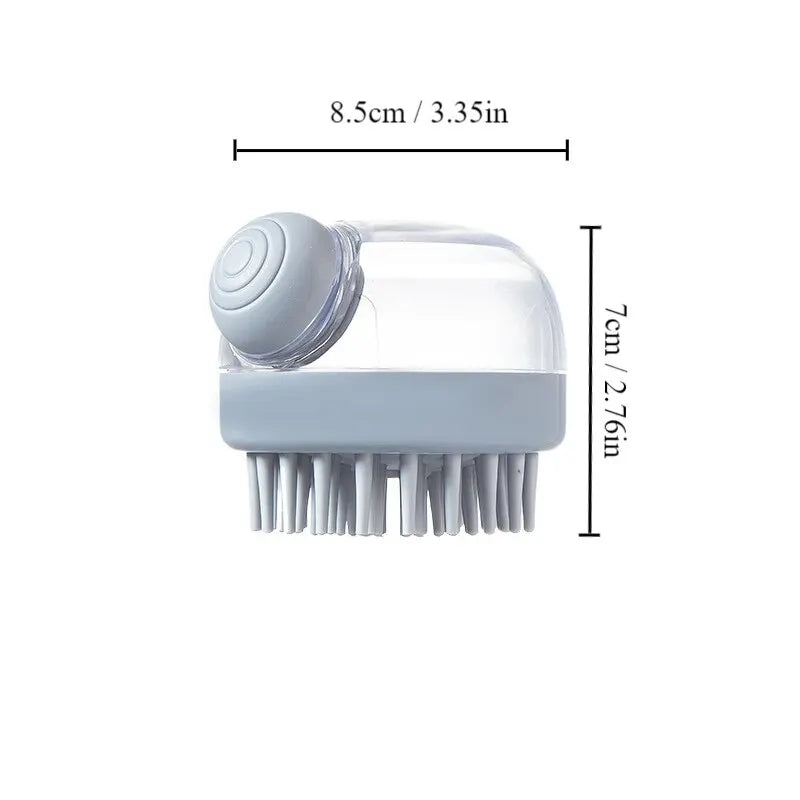 SudsMaster™ Pro 2-in-1 Pet Bath Brush & Deep-Clean Shampoo Dispenser