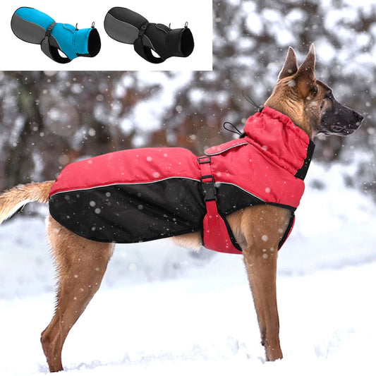 Beirui Waterproof Reflective Fleece-Lined Winter Dog Jacket
