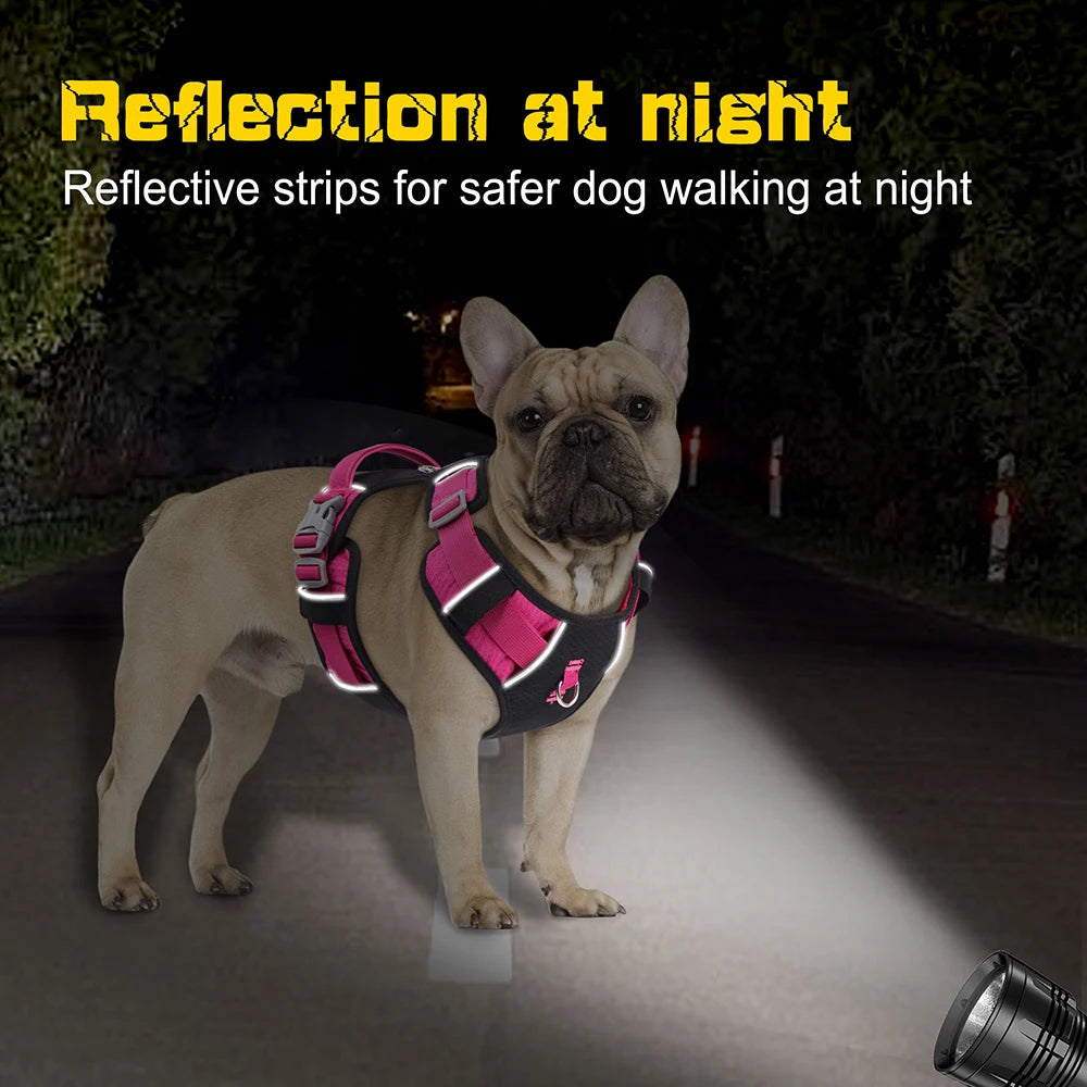 PET ARTIST Waterproof No-Pull Reflective Nylon Dog Harness