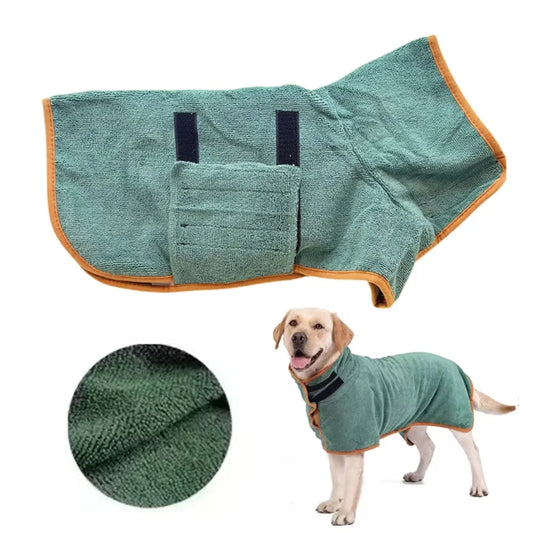 DryPaws™ Super Absorbent Quick-Drying Pet Bathrobe & Towel