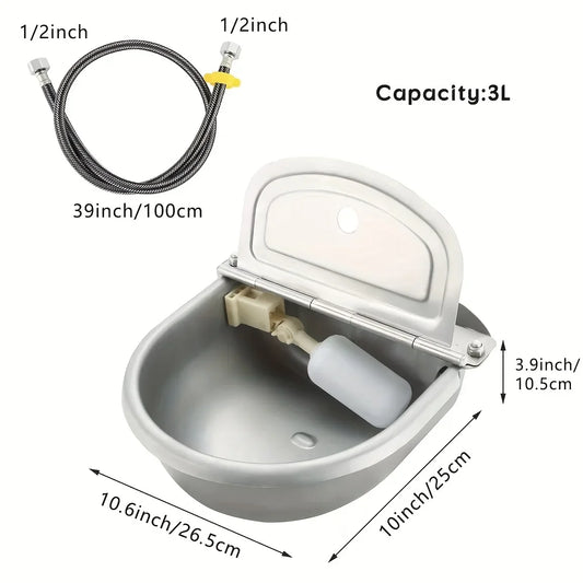 Damaly Gravity-Fed Outdoor Pet Water Dispenser