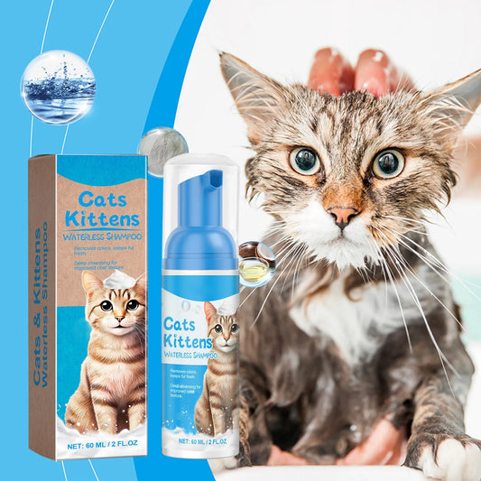 PurrFresh™ Waterless Rinse-Free Cat Foam Shampoo (60ml Express Clean)
