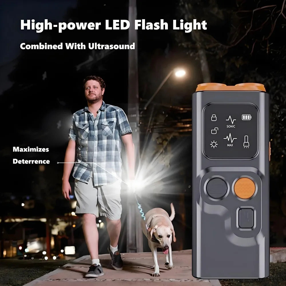 Dual-Head Ultrasonic Anti-Barking & Training Device