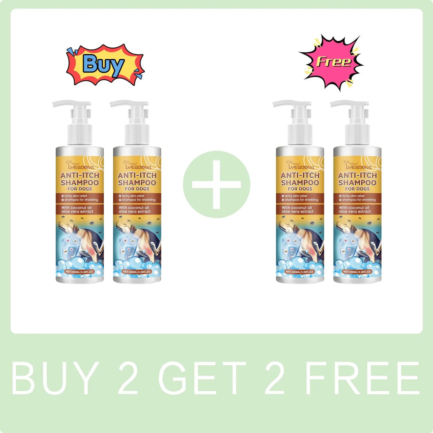 YEGBONG™ Pro-Heal 2-in-1 Sensitive Skin Shampoo & Flea Control