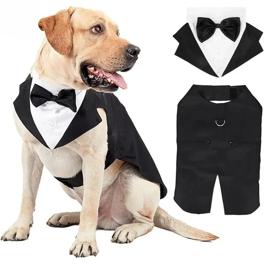 Luxury Detachable Two-Piece Dog Wedding Suit & Tuxedo