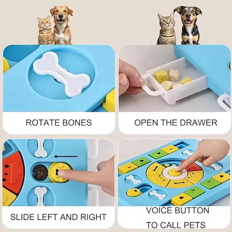 NOCCLILI™ Multi-Cell Interactive Pet Puzzle & Dog Enrichment Feeder