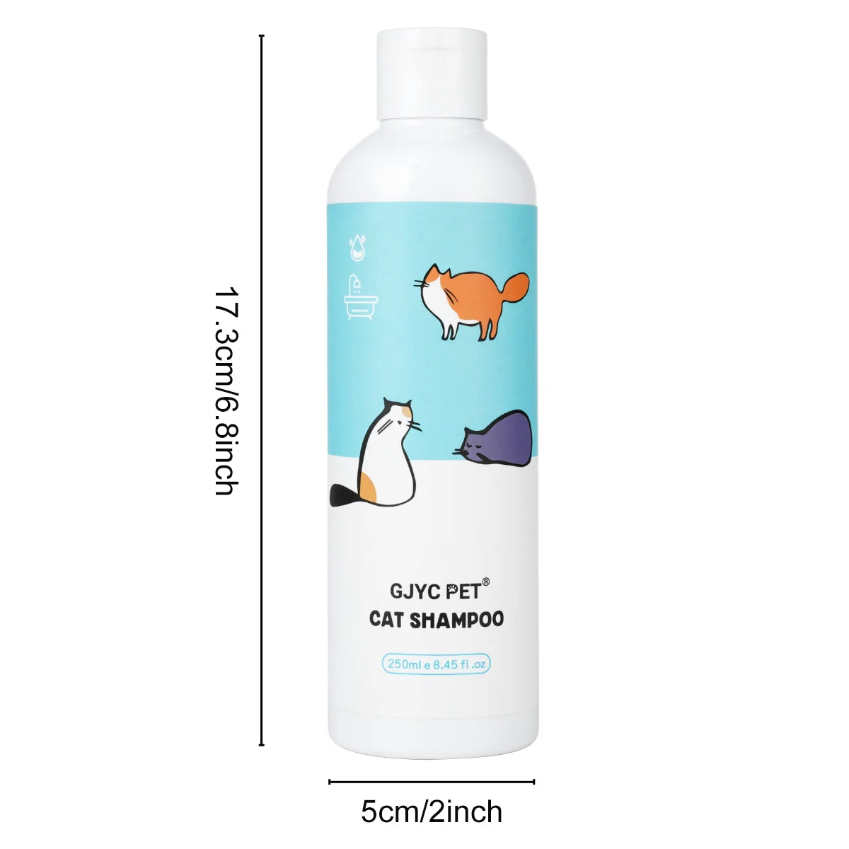 GJYC™ Travel-Size Gentle Moisture Cat Shampoo (100ml Non-Irritating Formula)