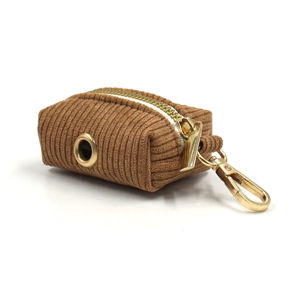 GLORIOUS KEK Luxury Corduroy Dog Harness, Collar & Leash Set