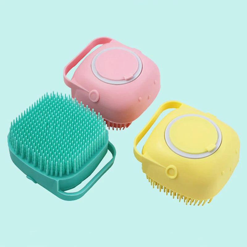 BubblePaw™ 2-in-1 Silicone Shampoo Dispensing Pet Bath Brush