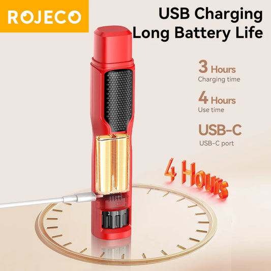 ROJECO™ LuminaGlow 7-Speed Professional Pet Nail Grinder with LED Light