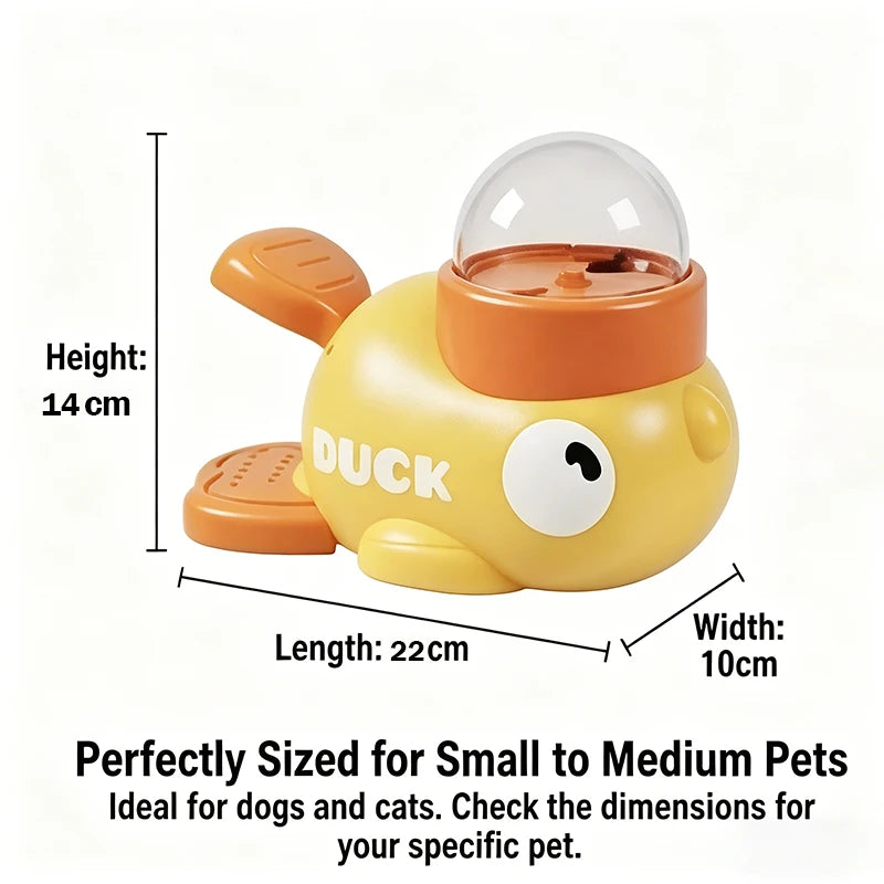 DuckFeeder™ 2-in-1 Interactive Cartoon Treat Dispenser & Slow Feeder