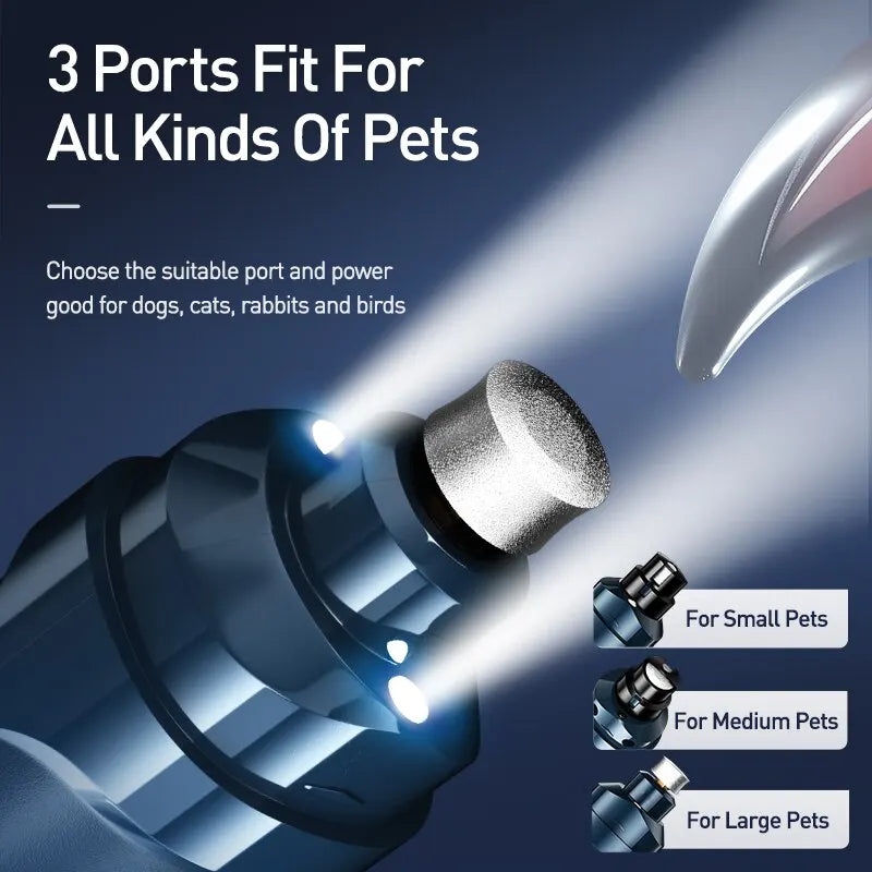 ROJECO™ QuietGroom Professional Rechargeable Pet Nail Grinder