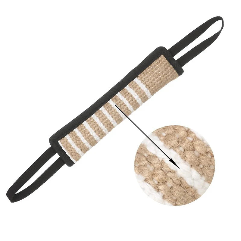 TugPro™ Heavy-Duty Jute Dog Bite Stick & Training Pillow