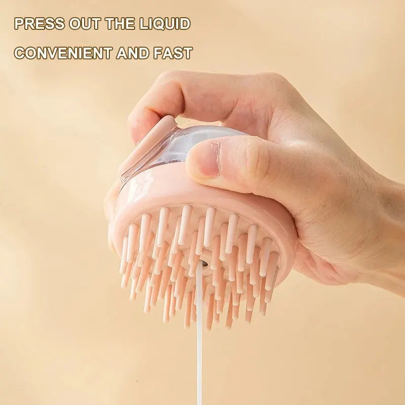 SudsMaster™ Pro 2-in-1 Pet Bath Brush & Deep-Clean Shampoo Dispenser