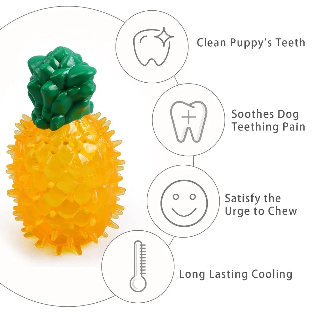 FrostBite™ Ice Cooling & Squeaky Teething Toy for Dogs