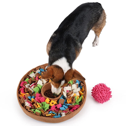 BJAYPET™ 3-in-1 Adjustable IQ Snuffle Mat & Foraging Bowl