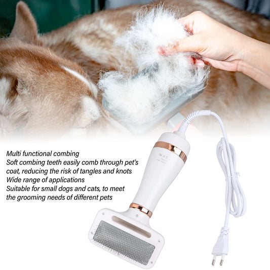 GroomAero™ 2-in-1 Portable Pet Hair Dryer & Detangling Slicker Brush
