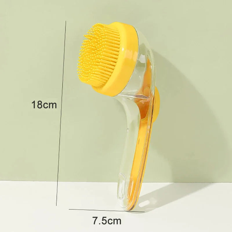 SudsWand™ Long-Handle Leak-Proof Pet Bath Brush & Dispenser