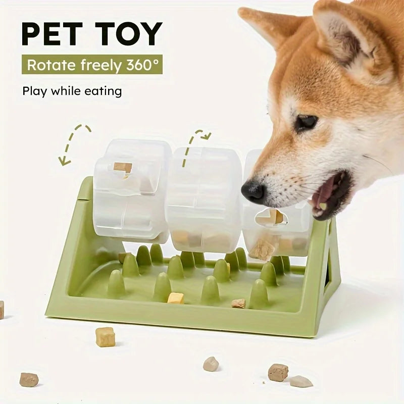 IQ-Tumbler™ Interactive Leak-Proof Wobble Feeder & Dog Toy