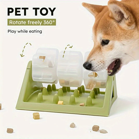 IQ-Tumbler™ Interactive Leak-Proof Wobble Feeder & Dog Toy
