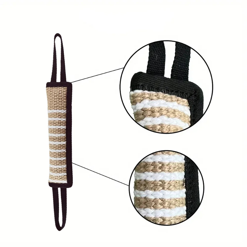 TugPro™ Heavy-Duty Jute Dog Bite Stick & Training Pillow