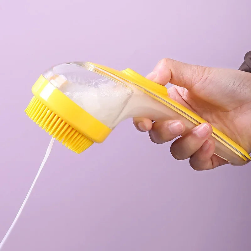 SudsWand™ Long-Handle Leak-Proof Pet Bath Brush & Dispenser