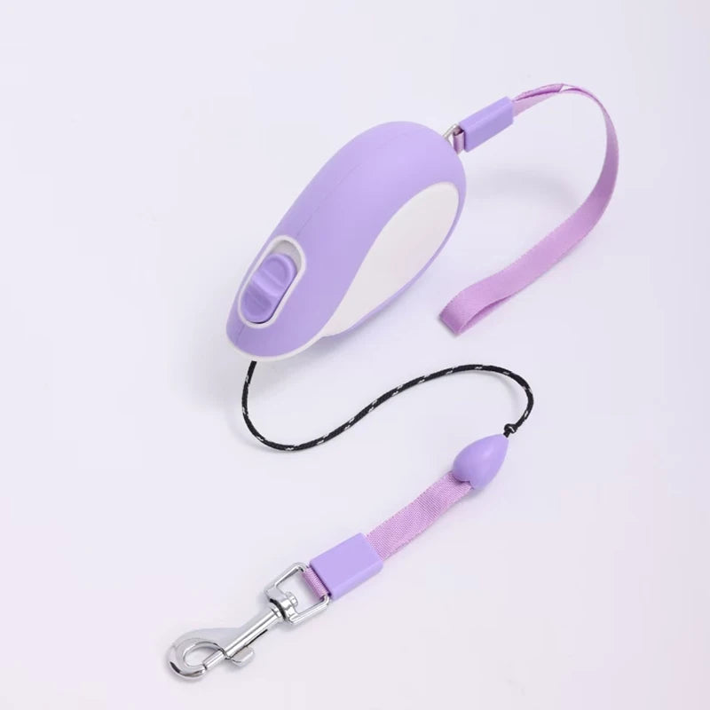 Booteely Compact Ultra-Light Retractable Leash with Hand Loop for Small Dogs & Cats