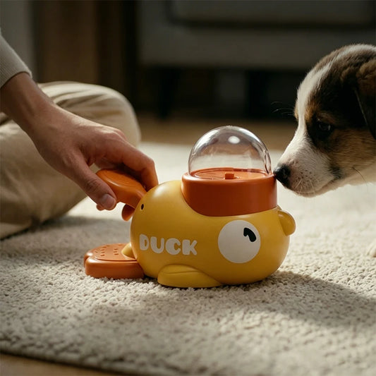 DuckFeeder™ 2-in-1 Interactive Cartoon Treat Dispenser & Slow Feeder