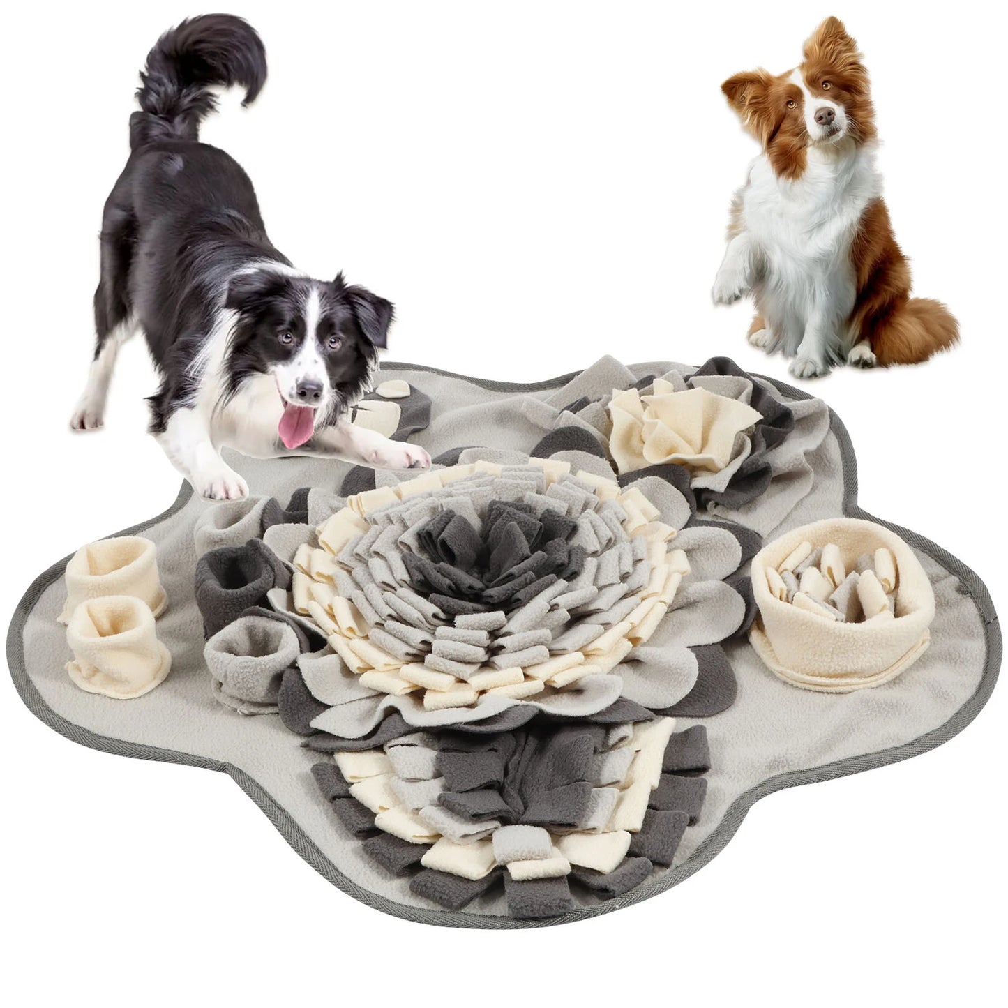 SniffCloud™ Premium Fleece Pet Snuffle Mat & Squeaker Toy
