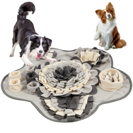 SniffCloud™ Premium Fleece Pet Snuffle Mat & Squeaker Toy