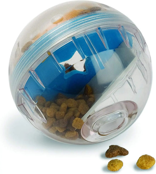 IQ-Roll™ Interactive Dog Treat Dispenser & Slow Feeder Ball (4")