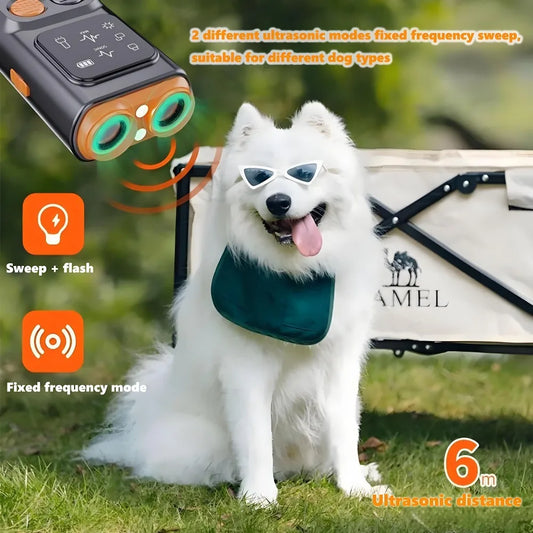 Dual-Head Ultrasonic Anti-Barking & Training Device