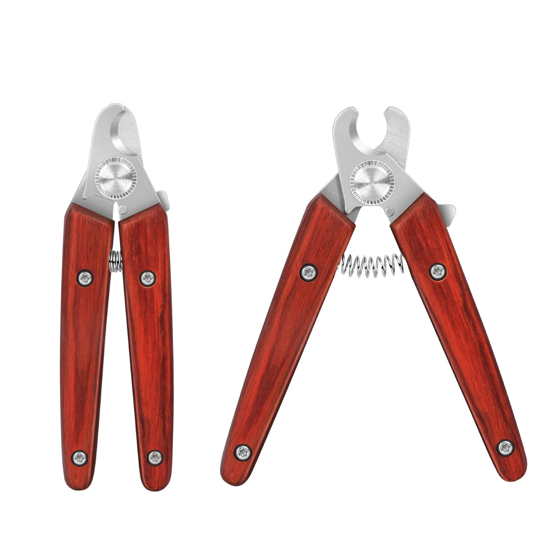EcoGroom™ Premium Wooden-Handled Professional Pet Nail Clippers