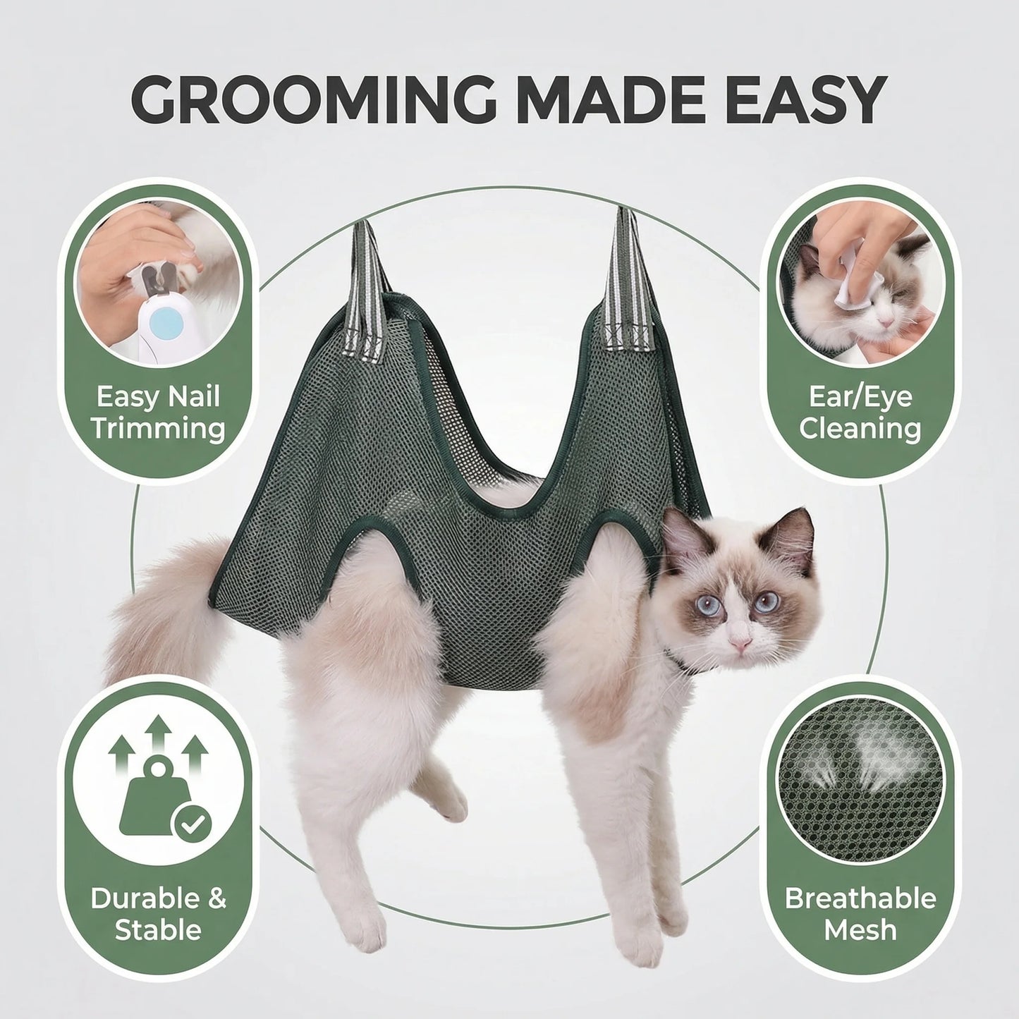 Calming Pet Grooming Sling & Helper