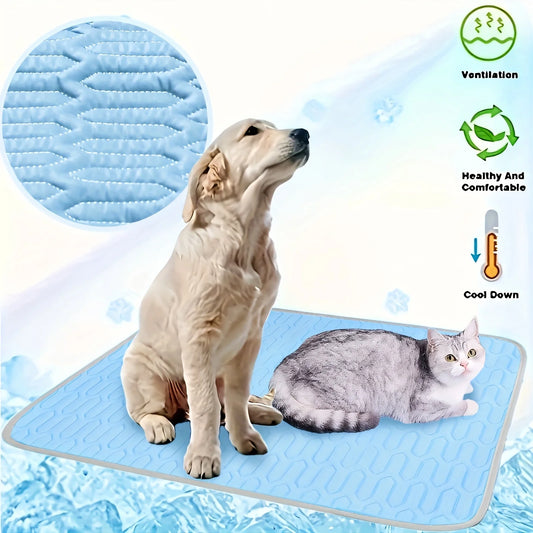 FrostPaws™ Instant Self-Cooling Pet Mat & Travel Blanket