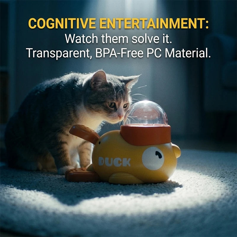 DuckFeeder™ 2-in-1 Interactive Cartoon Treat Dispenser & Slow Feeder