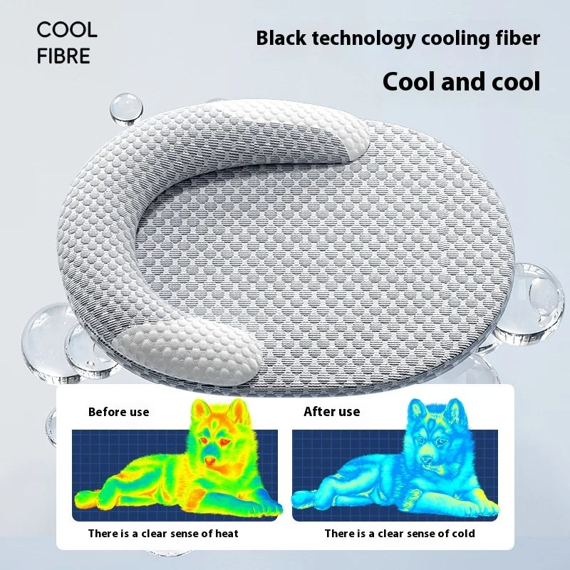 IceCloud™ Washable Orthopedic Pet Cooling Mat & Summer Bed