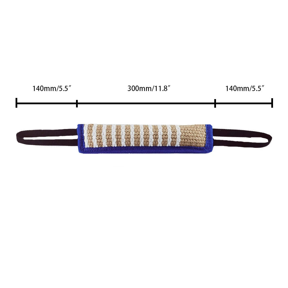 TugPro™ Heavy-Duty Jute Dog Bite Stick & Training Pillow
